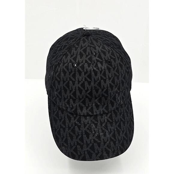 Michael Kors Black Logo Print Baseball Cap - Picture 1 of 1